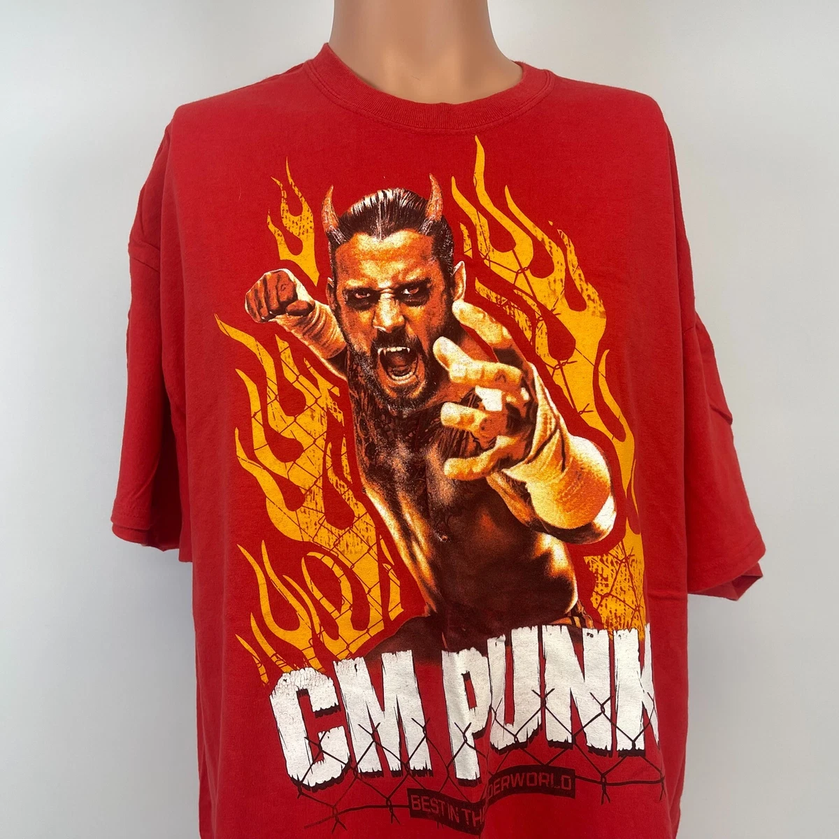 cm punk wwe shirt