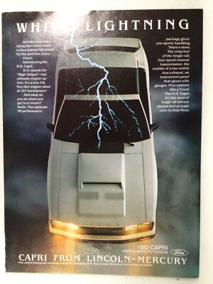 MercuryAdv090 Advertisement 1982 Mercury Capri March 1982 | eBay