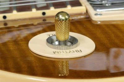 Knurled Switch Knob Tip for Gibson® Les Paul switches US size Alu Gold plated