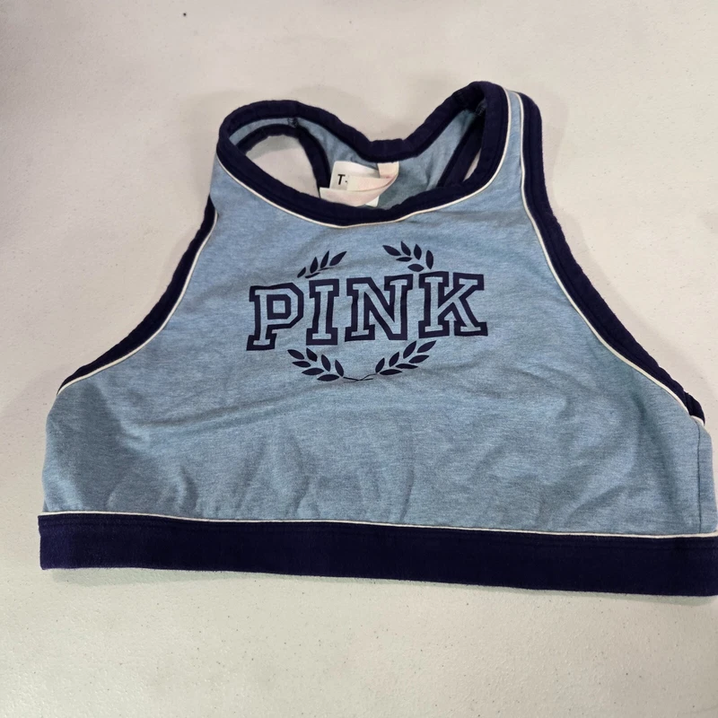 victoria-secret-vs sports crop logo racerback pullover tank-bra