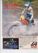 advertising Pubblicità brochure-MOTO APRILIA 50 1976 ENDURO REGOLARITA EPOCA