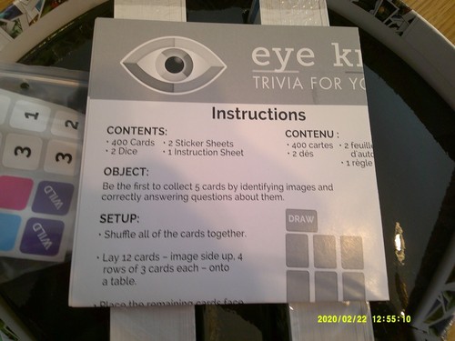 EYE KNOW TRIVIA FOR YOUR EYES GAME UNPLAYED SEALED CONTENT FREE UK POST - Picture 3 of 3