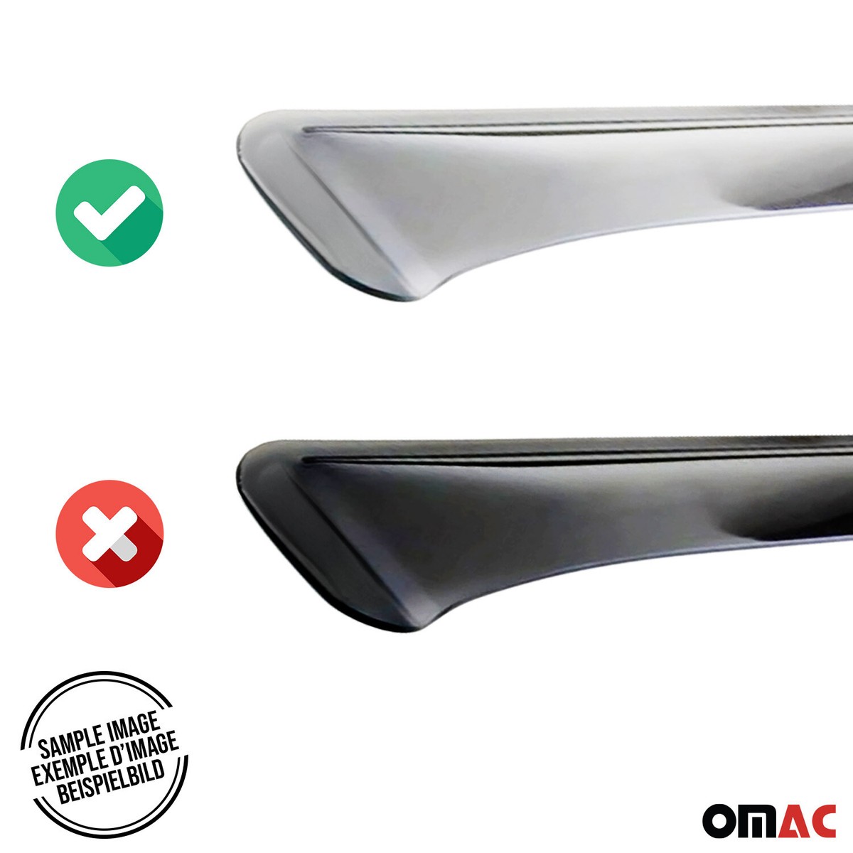 Front Wind Deflector (1 Set) For BMW MINI F55 TYP UKL-L/F56, 5-DOOR