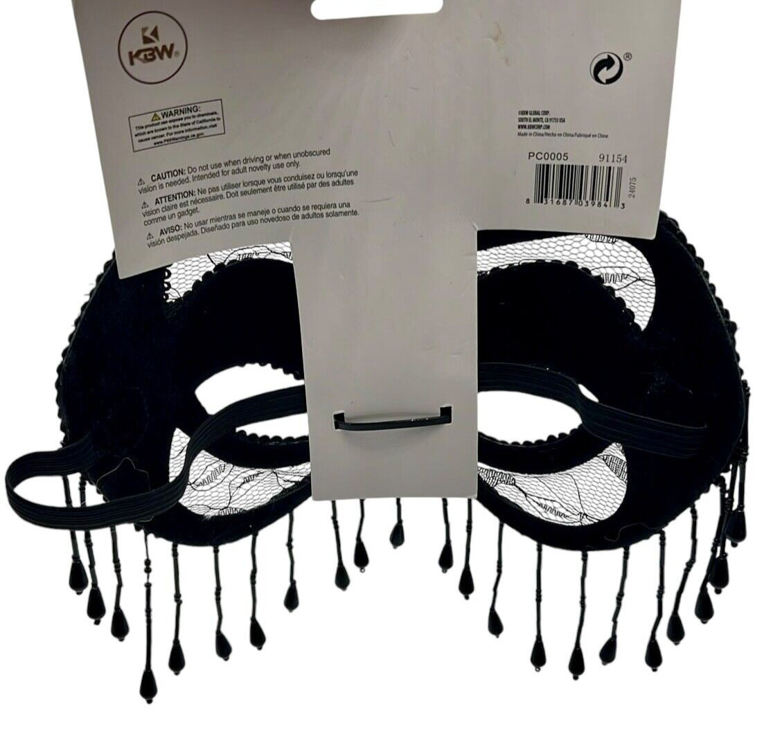 NEW KBW Cat Eye Mask Lace Cosplay Lingerie Sexy Halloween Accessory