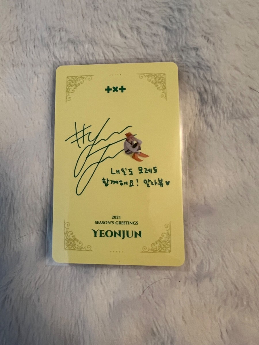 TXT YEONJUN 2021 Season's Greetings Photo Card PC Tommorow X
