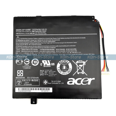 Genuine AP14A4M AP14A8M Battery for Acer Aspire Switch 10 SW5-011 SW5-012 10E 11