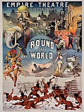 10709.Decorative Poster.Interior design.Home wall decor.Round the World.Theater
