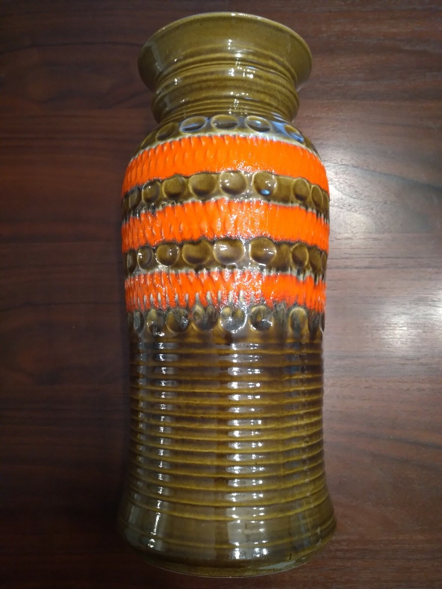 工芸品 Vintage Bay Keramik West German Vase Vintage Bay Keramik West Germany Vase 63017 | eBay