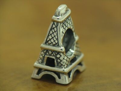 925 Sterling Silber Bead / Charm / Sehenswürdigkeit / Eiffelturm / 4,6g