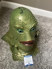 Ricou Browning Signed Trick or Treat Studios Creature Mask Beckett COA Gill-Man