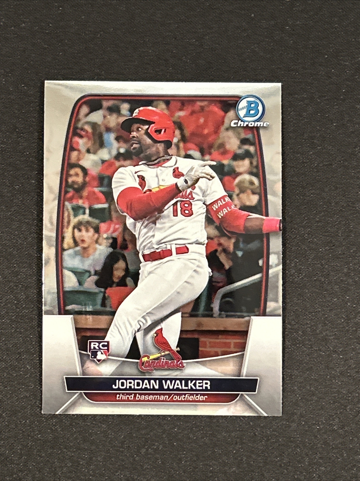 2023 Bowman Chrome #18 Jordan Walker St. Louis Cardinals Rookie Card