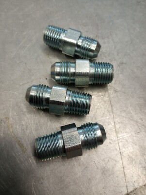 (50 Pack) 2404-06-04 Hydraulic Adapter Fitting 3/8'' MALE JIC x 1/4'' MALE NPT