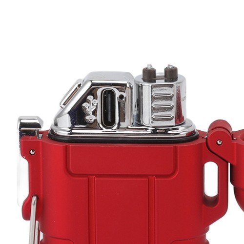 HG USB Wiederaufladbares Feuerzeug Winddicht Dual Arc Feuerzeug Wasserdicht Flammenlos YT - Bild 12 von 12