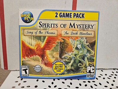 Spirits of Mystery: Song of the Phoenix/The Dark Minotaur - PC DVD ROM - New +