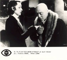PHOTO PRESS TELEVISION CINEMA FILM LES MAINS D'ORLAC FRANCES DRAKE PETER LORRE