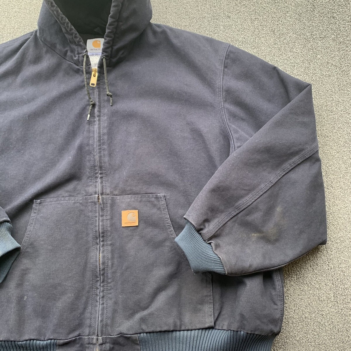 Vintage Carhartt Canvas Jacket Men's 2XL Quilted Hooded Work Vintage Carhartt Canvas Jacket Men's 2XL Quilted Hooded Work