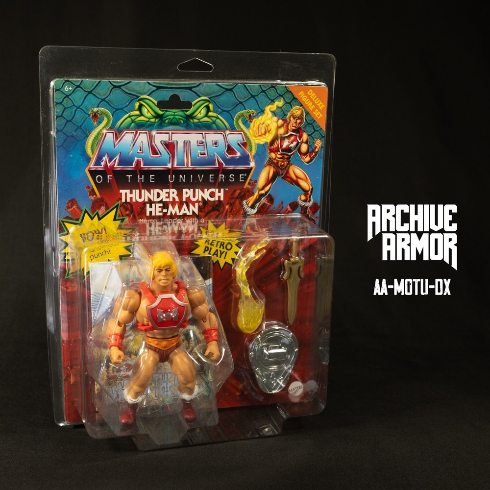 5-Pack Protective Case Masters Of The Universe MOTU Carded Deluxe ARCHIVE ARMOR
