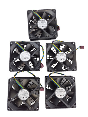 5er SET FOXCONN Lüfter, cooling fan PVA092G12H, 4-Pin, 90 x 90 x 30 mm, 12 V