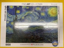 Vincent Van Gogh 1000 Puzzle Piece The Starry Night Brand New Sealed Complete