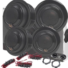 4X Infinity Reference REF-375xt 3/4" Textile Dome Tweeters Pair Free Crossovers