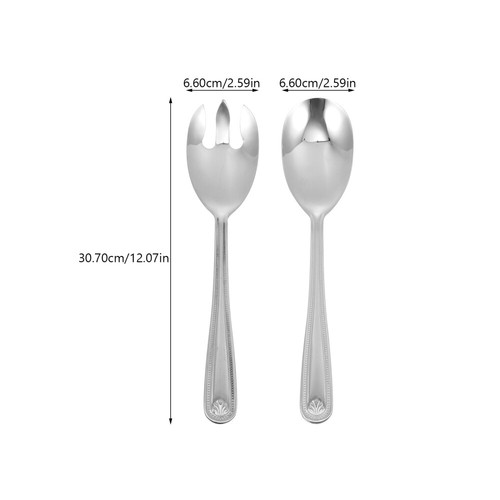 Measuring Spoon Silverware Set Forks Spoons Set Salad Serving Utensils - Picture 3 of 12