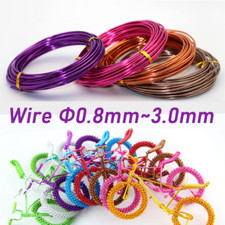 5 10Meters Soft Aluminum Wire /  0.8 3.0mm Multicolor / For DIY Craft Hand Woven
