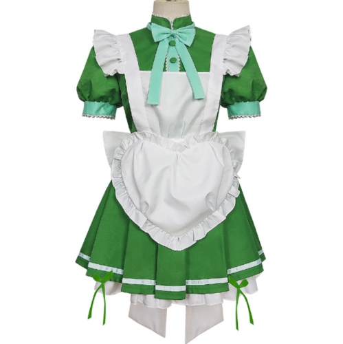 Tokyo Mew Mew Retasu Midorikawa Mew Lettuce Maid Dress Cosplay Costume# - Picture 1 of 6