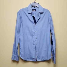 Men's Altea Navy Blue Elbow Patch Super Soft Premium Cotton Slim Button Shirt