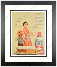 Reddi Wip Whipped Cream and Pumpkin Pie Vintage Art Print