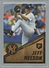 Jeff Nelson 2000 Danbury Mint 1999 NY Championship Sealed 22kt Gold Card # 18