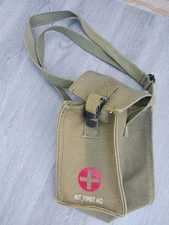 KIT FIRST AID - Olive Drab - Outdoor Jungle Survival Gear - Sun Faded