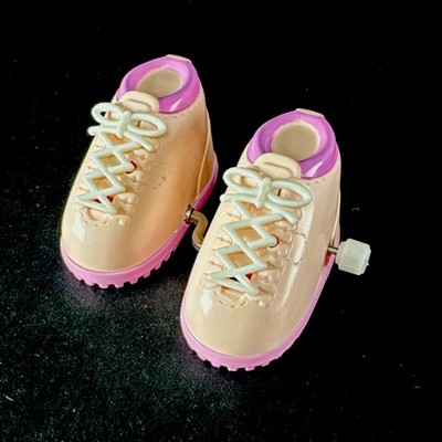 Vintage Tomy Wind Up Sneakers Shoes Pink Purple Walking 2  Tested & Works Macao