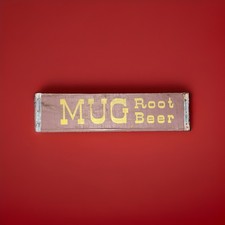 Extremely Rare MUG ROOT BEER Wood Soda Crate Belfast Beverages Sacramento CA