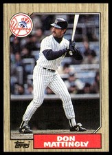 Don Mattingly 1987 Topps #500 Yankees MLB READ FREE SHIPPING AutographDen