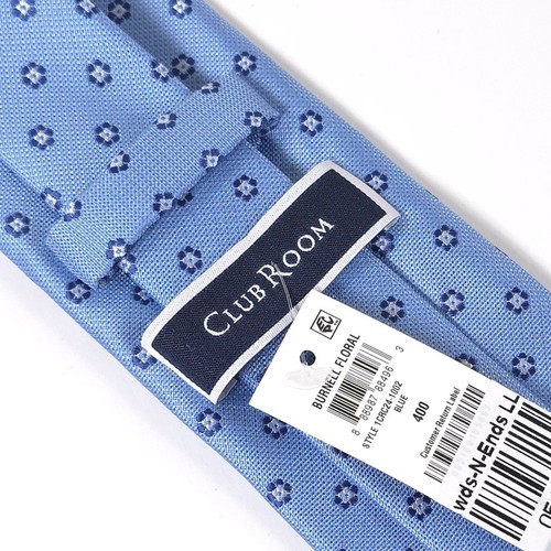 CLUB ROOM Men's Necktie, Floral Pattern, Light Blue. PRECIO REGULAR $55 ▪️NWT - Picture 6 of 9