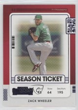 2021 Panini Contenders Season Ticket Blue Zack Wheeler #57 0m0g