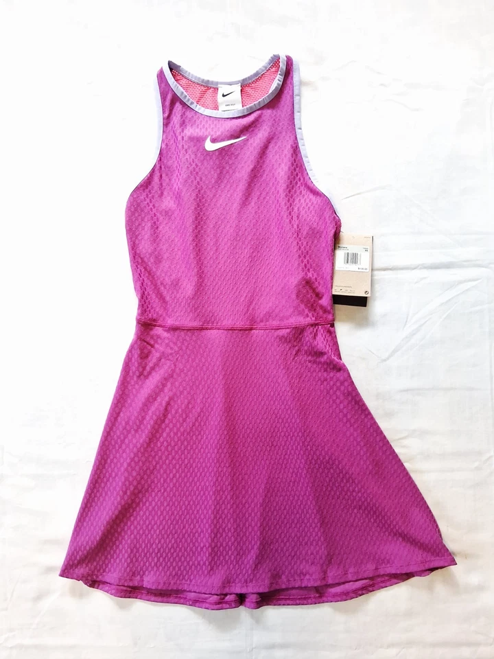 Vestido de tenis Nike Court NY SLAM DRI-FIT FQ2129-518 para mujer talla XS Foto 4 de 4