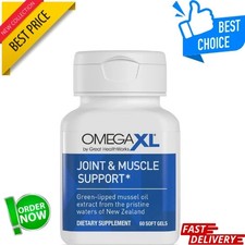 Omega XL Natural Joint Muscle Support Omega 3 Joint Pain Relief 60 Softgels.