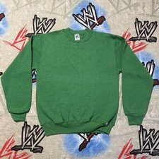 Russell Athletic Made in USA Youth L Crewneck Sweatshirt VTG Green
