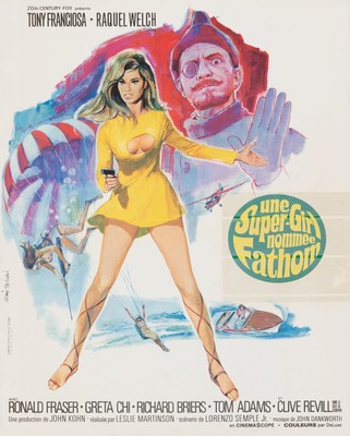 Fathom (1967)_7 A3 Poster 12-16inch 30-40cm Film Movie Cinema Kult Retro Art Cl