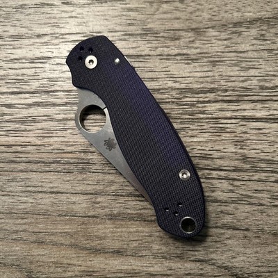 Spyderco Para 3 PM3 Blue Purple G10 - CPM S110V -  C223GPDBL FACTORY SECOND