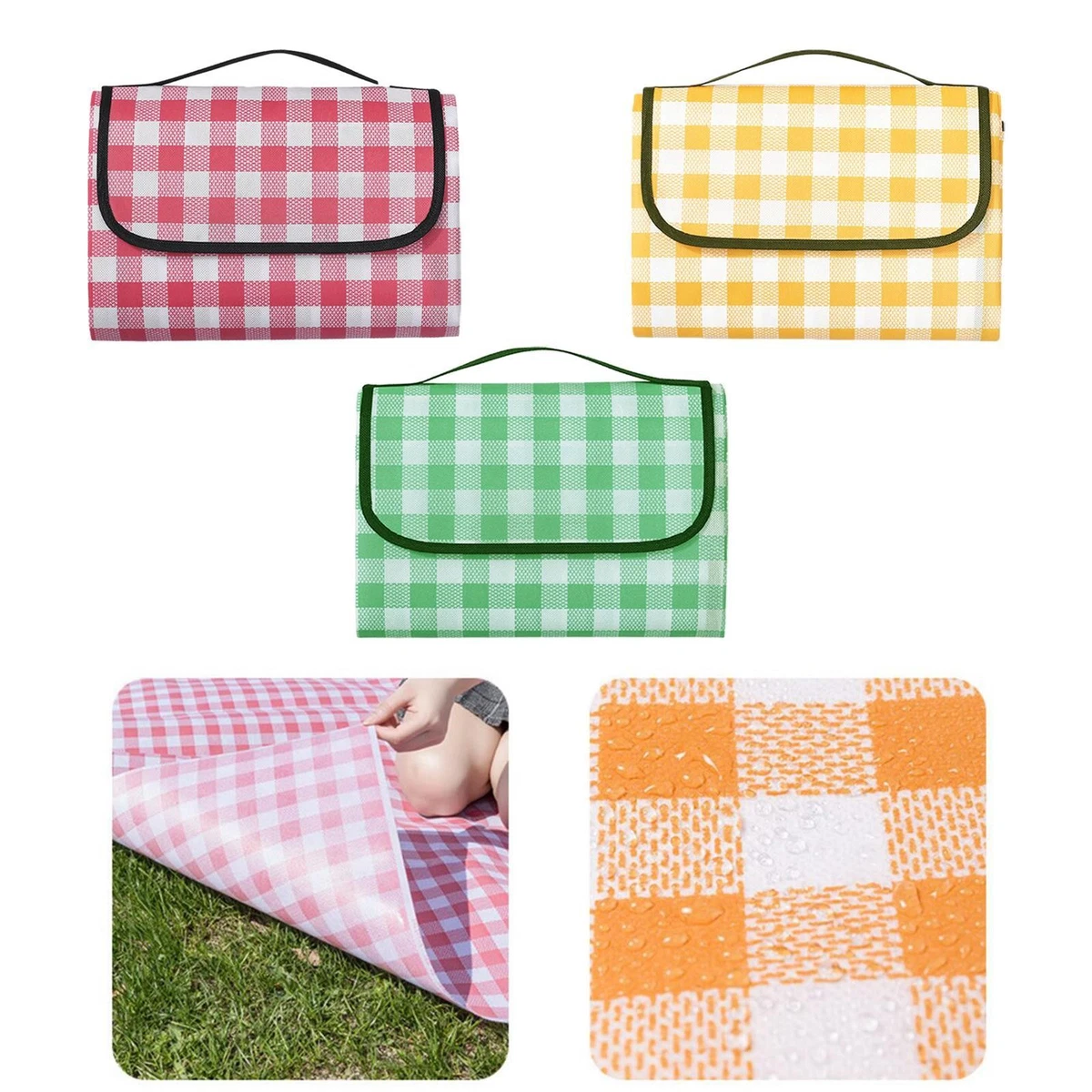 WAIZHIUA Coperta Da Picnic Impermeabile Extralarge 203x152 Cm - Portatile Con Tracolla, Per 5-7 Persone, Campeggio E Spiaggia