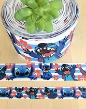 7/8, 1.5 3" 1 YD Lilo and Stitch Grosgrain Ribbon Stitch Character Disney