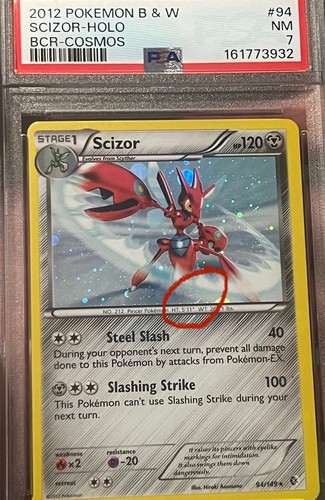 Scizor graded PSA 7 for sale on eBay