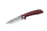 Herbertz Cjh Damast Einhandmesser Mit Clip, Sandelholz