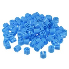150 x Clothes Hanger Markers Blank Tags Fit 3.5mm Rod Dark Blue
