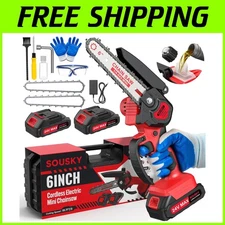 Lightweight Mini Chainsaw - Auto-Oil System, 24V Battery