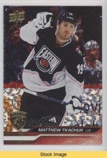 2023 Upper Deck Extended Series Speckled Rainbow Foil Matthew Tkachuk READ 19m8