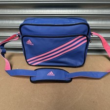 Adidas Originals Messenger Bag Blue Pink 3 Stripes Airliner Shoulder Retro