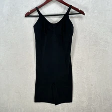 Spanx Bodysuit Womens XL OnCore Mid Thigh Black Tummy Waist Shaper